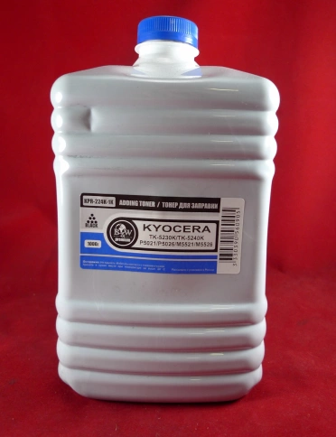 Тонер для Kyocera TK-5220/5230/5240/5140/5150/5160/5270/5280/5290/8115/895/590/580 Black (фл. 1кг) B&W Premium фото 1