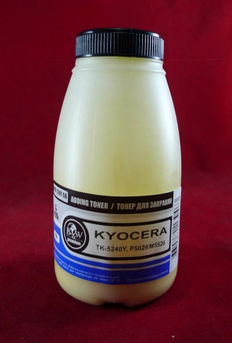 Тонер для Kyocera TK-5240Y, P5026/M5526 Yellow (фл. 50г) 3K B&W Premium фас.Россия фото 1