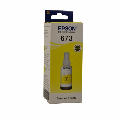 Чернила оригинальные Epson T6734 (L800/1800), 70 мл, Yellow фото 1