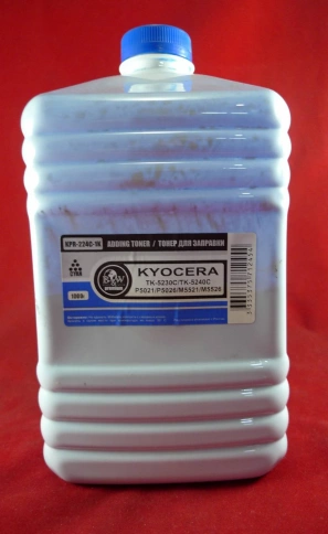 Тонер для Kyocera TK-5220/5230/5240/5140/5150/5160/5270/5280/5290/8115/895/590/580 Cyan (фл. 1кг) B&W Premium фото 1
